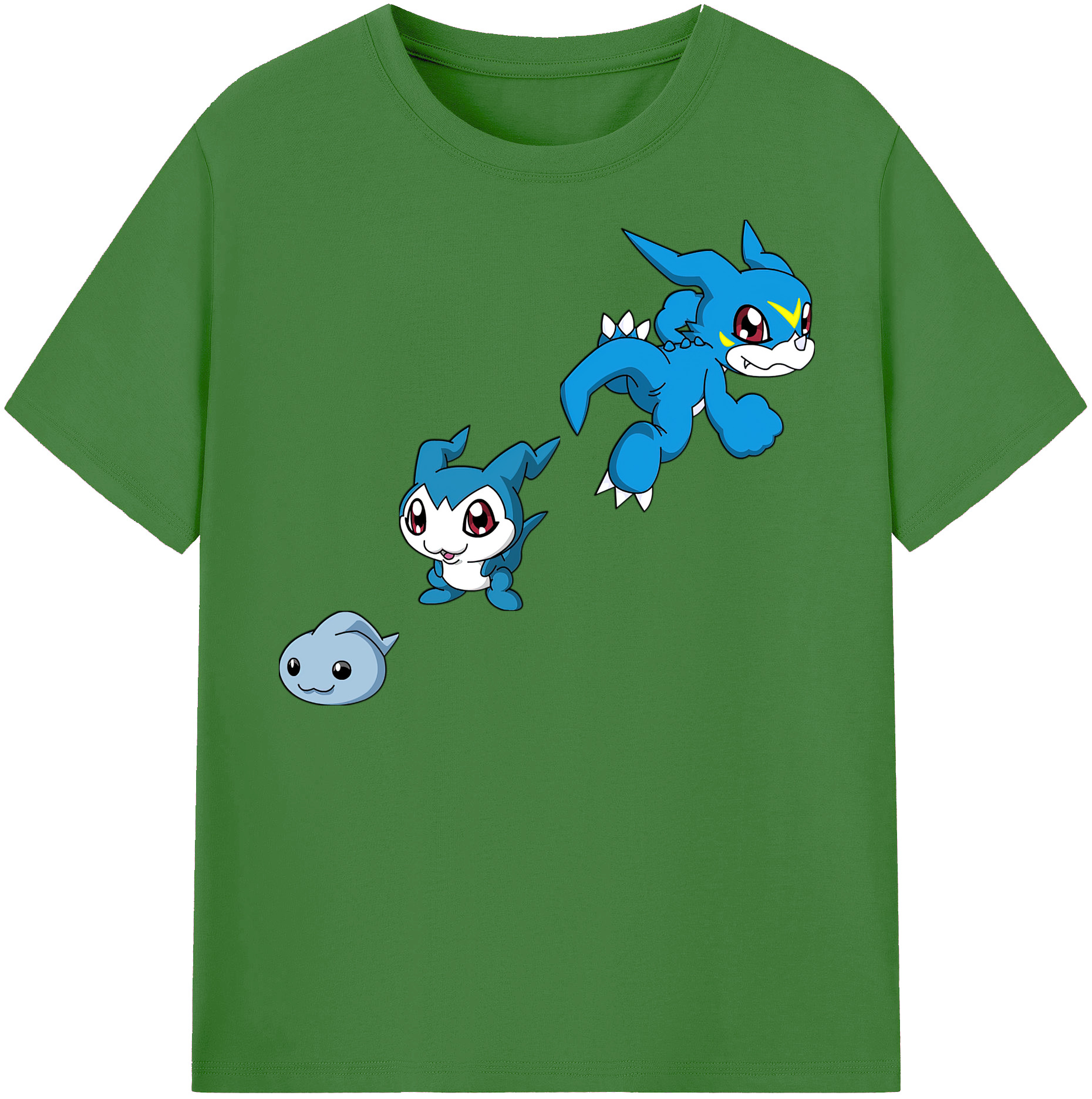 （画像用） Digimon デジタルモンスター/デジモン レディースカジュアルプリントTシャツ（綿100％）